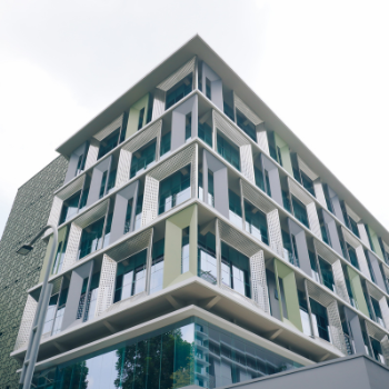 Modern commercial building exterior
